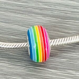 Silver .925  rainbow 🌈 Bracelet charm